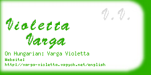 violetta varga business card